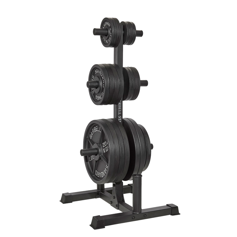 Árbol para discos de pesas y almacenamiento de barras