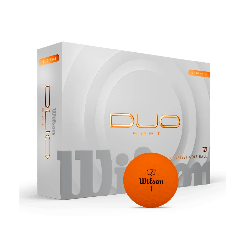 Wilson Duo Soft Golf Ball 12-Ball Orange color