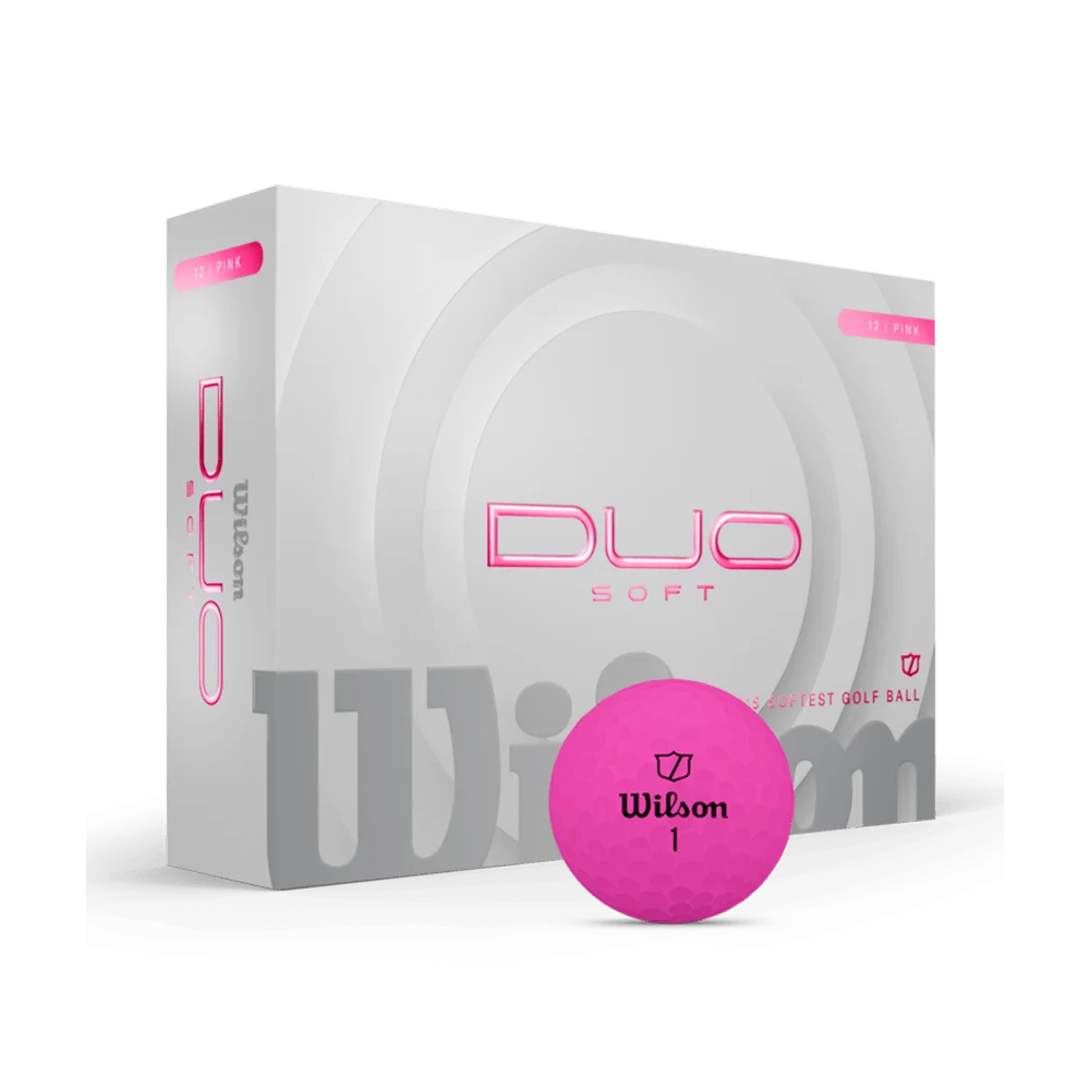 Wilson Duo Soft Golf Ball 12-Ball Pink color