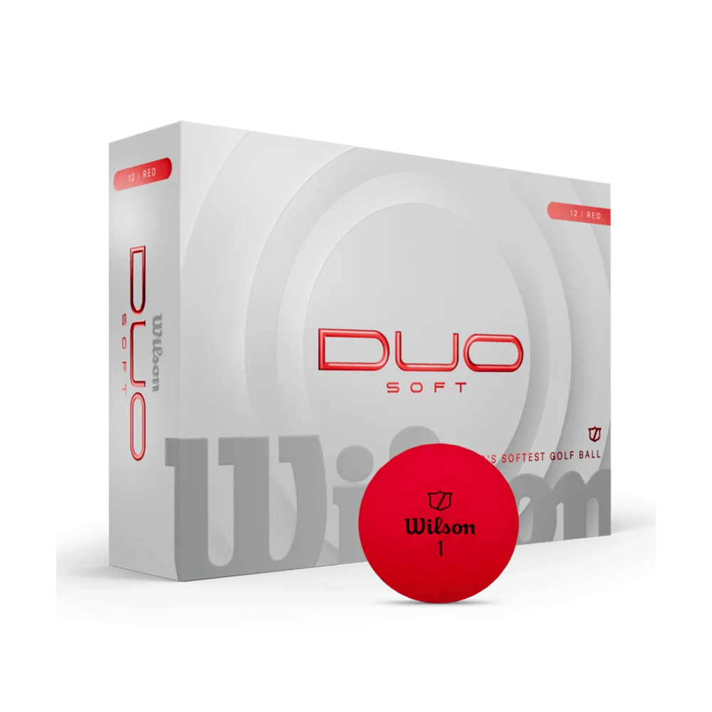 Wilson Duo Soft Golf Ball 12-Ball Red color