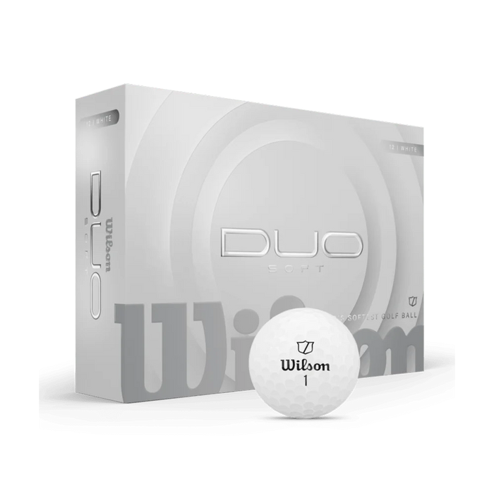 Wilson Duo Soft Golf Ball 12-Ball White color