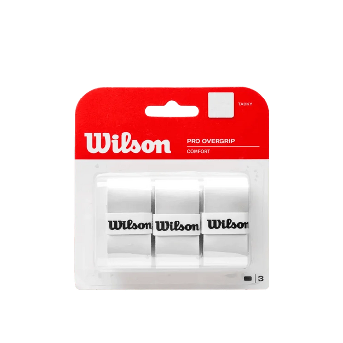 Wilson Pro Overgrip 3 Pack White color