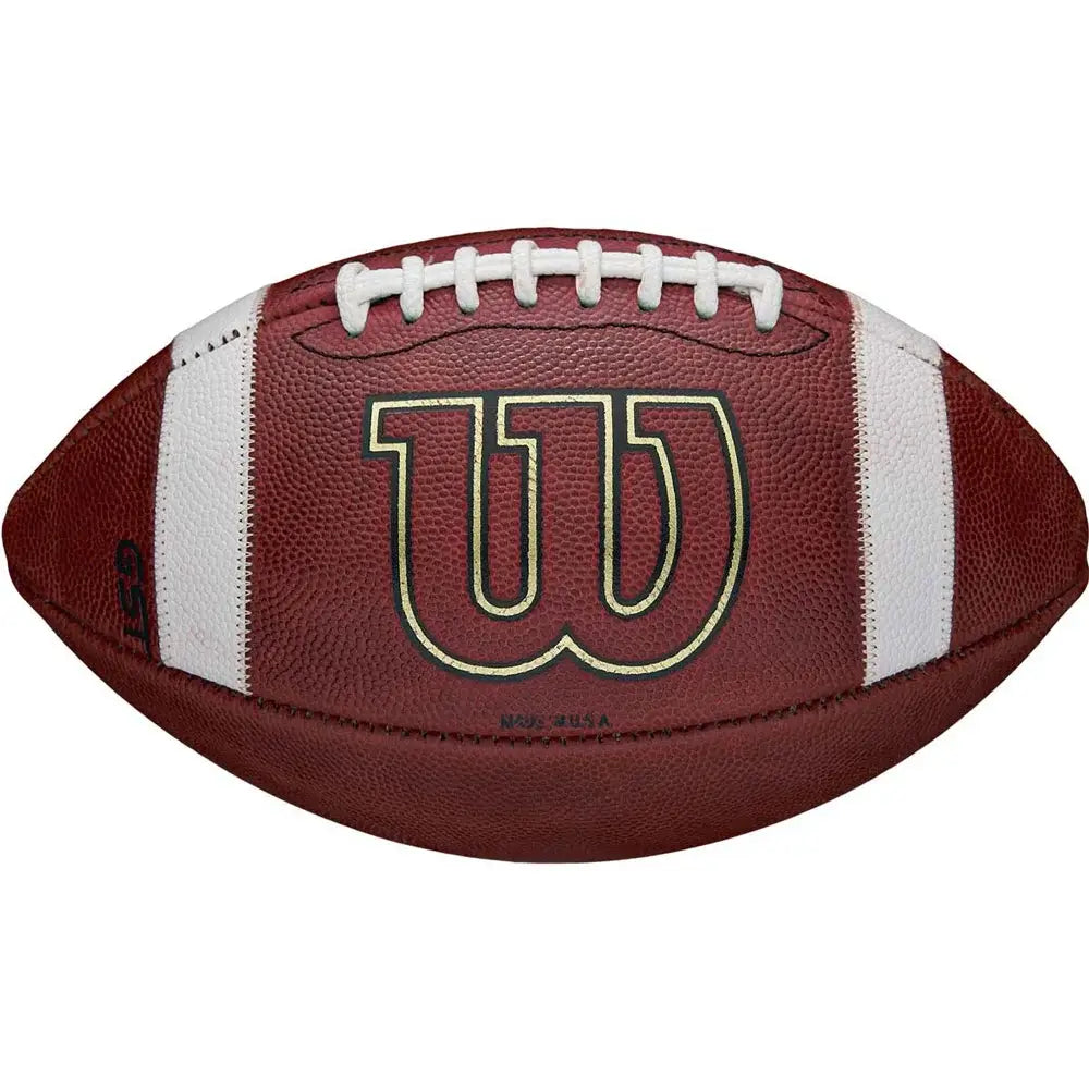 Wilson 1002 GST Leather NFHS Game Football - Official Size
