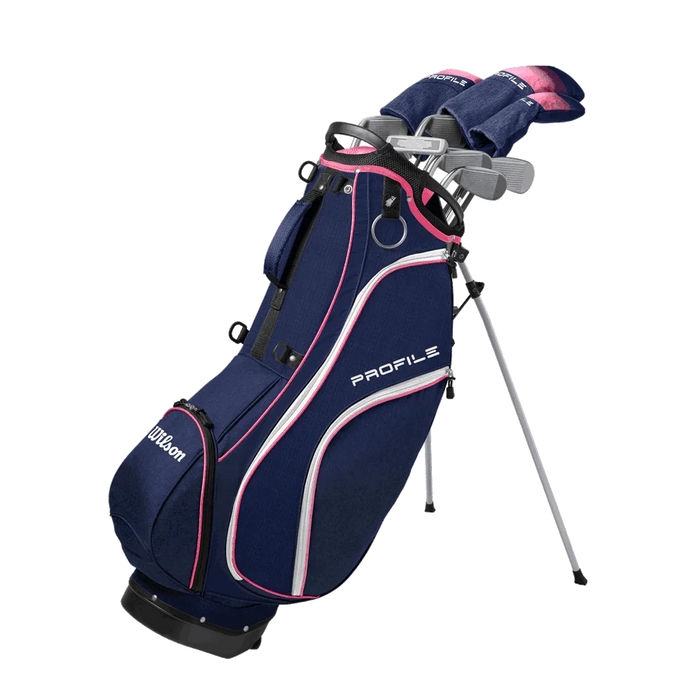 Wilson Women's Profile Complete Golf Set With Stand Bag Navy Color