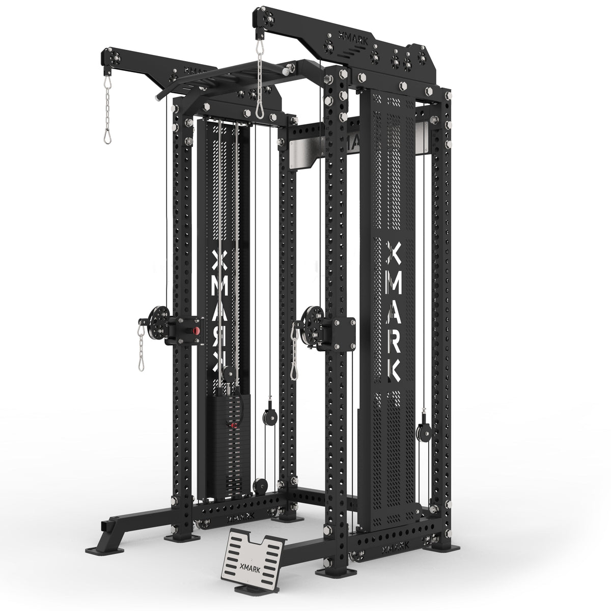Break Rack Trainer Commercial Half Rack Functional Trainer with Lat Pulldown and Low Row ...