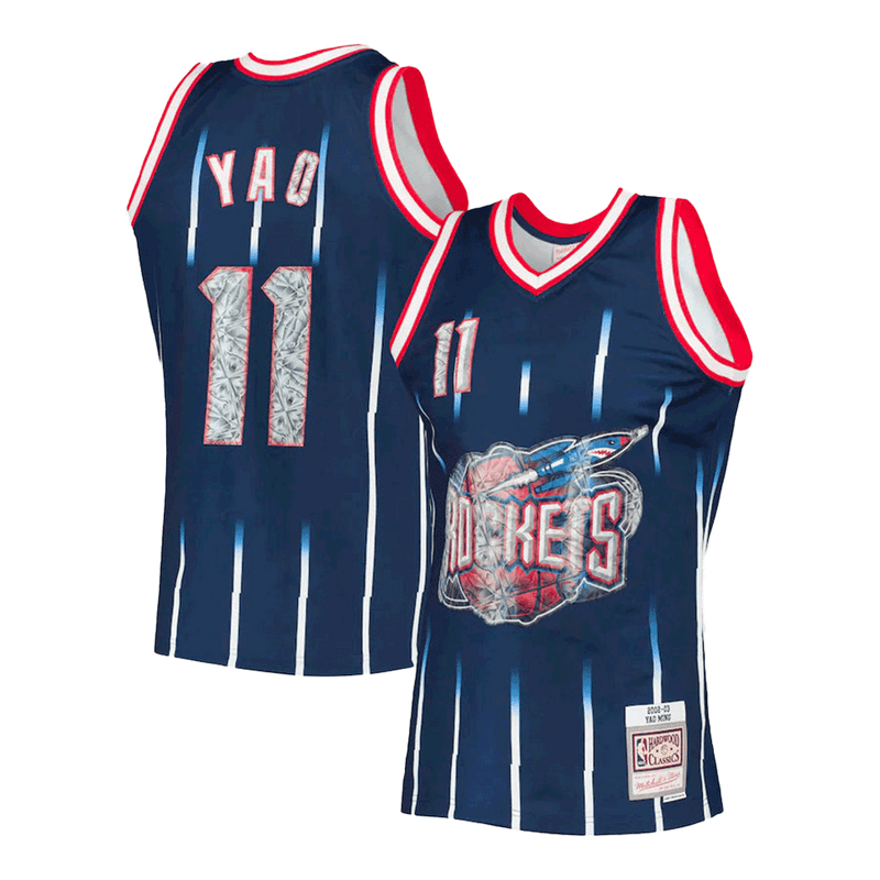 Yao Ming Houston Rockets Mitchell & Ness 1996-97 75th Anniversary Diamond Swingman Jersey