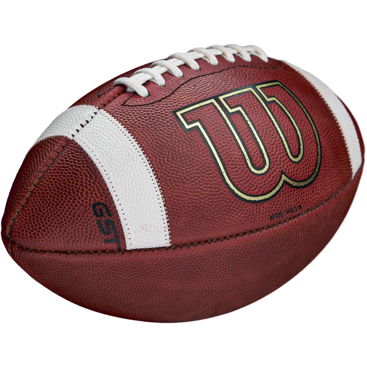 Wilson 1002 GST Leather NFHS Game Football - Official Size