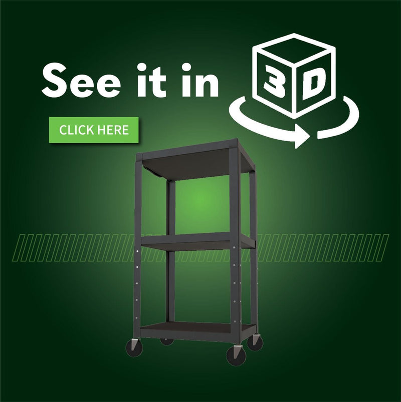 Carro AV de acero con altura ajustable