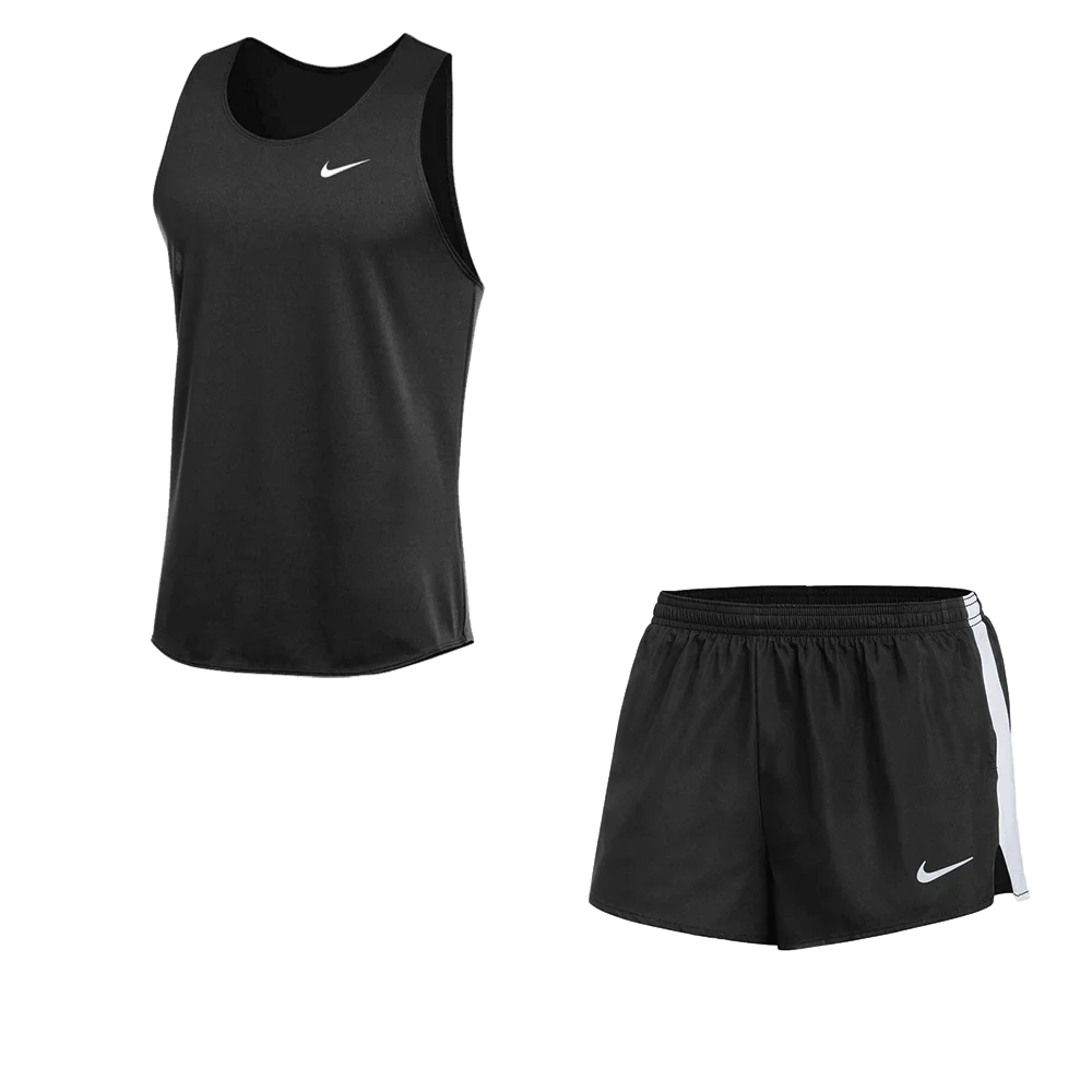 Nike Men's Dri-Fit Stock Fast Set - Singlet and 2IN Short black color