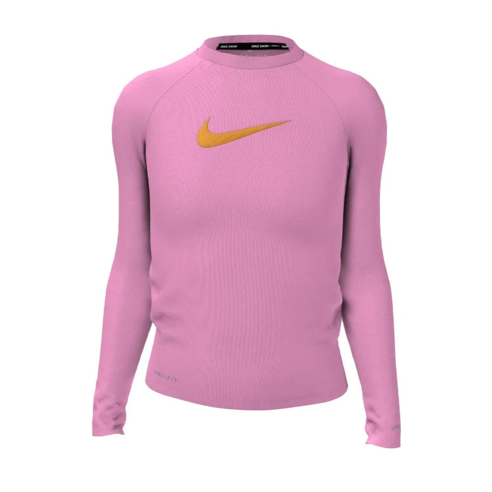 Nike Swim Girls Swoosh Long Sleeve Hydroguard