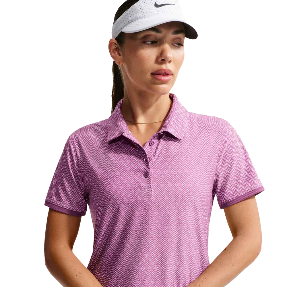 Nike Women's Victory Dri-FIT Short Sleeve Printed Golf Polo