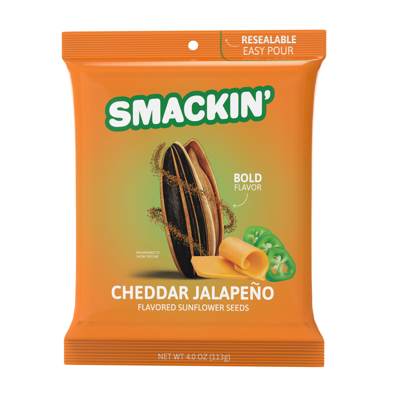 Smackin' Jumbo Roasted Sunflower Seeds 4 oz Pack