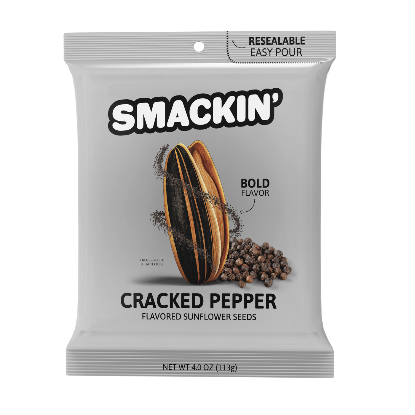 Smackin' Jumbo Roasted Sunflower Seeds 4 oz Pack