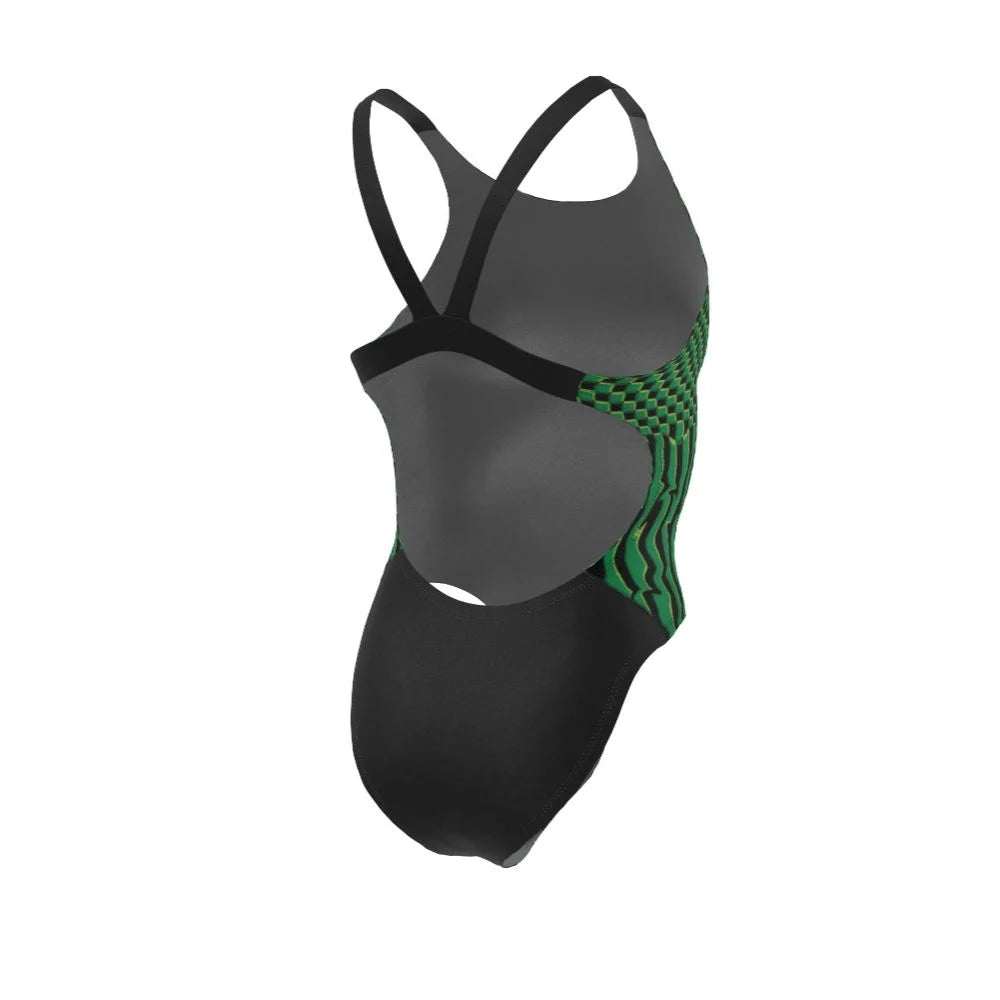 Nike Swim Women's Drippy Check Fastback One Piece