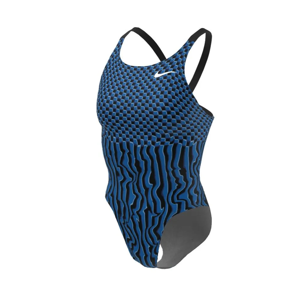 Nike Swim Women's Drippy Check Fastback One Piece