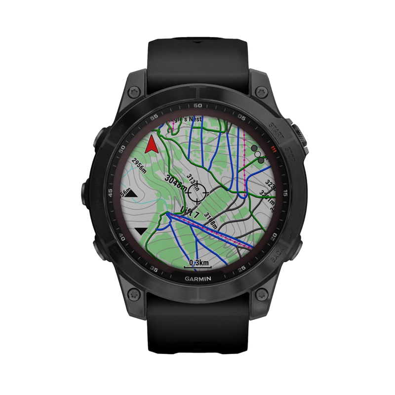 Garmin Fēnix® 7S – Edición Solar Zafiro - Gris Carbón 