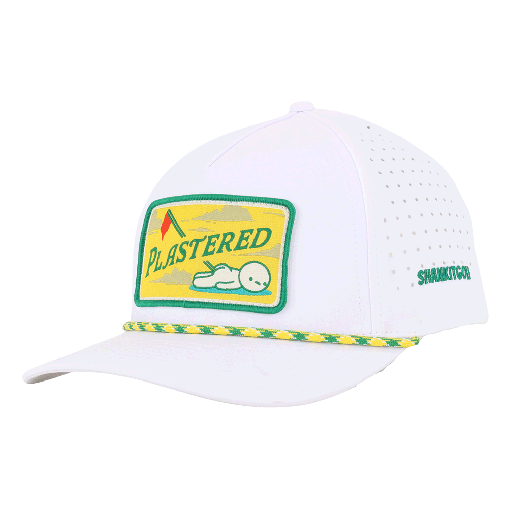 Sombrero con parche enyesado blanco