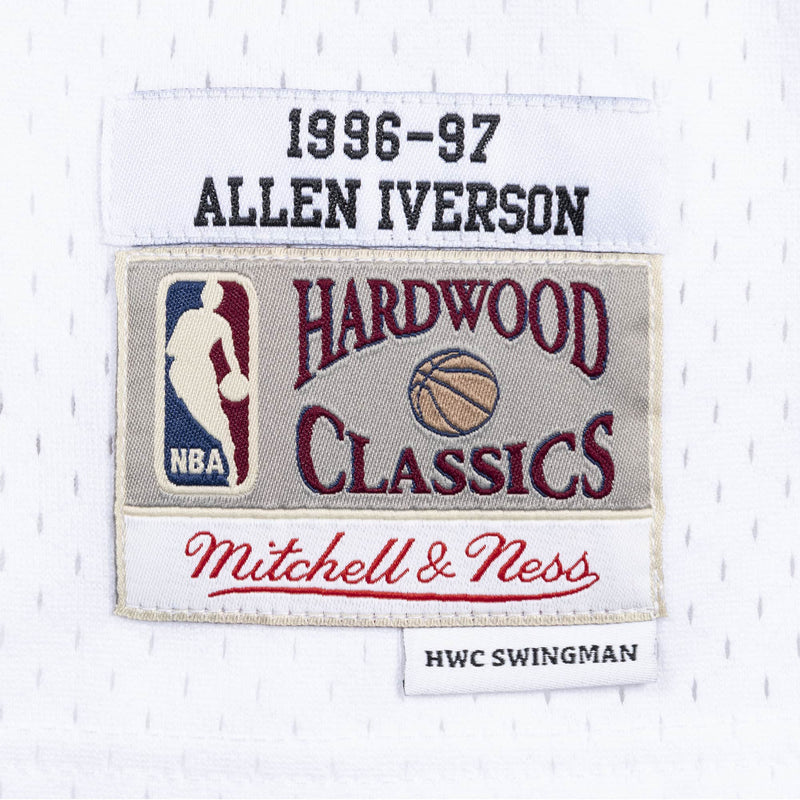 Camiseta Swingman para hombre Philadelphia 76ers Local 1996-97 Allen Iverson