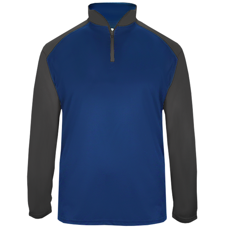 Badger Ultimate Softlock Colorblock1/4 Zip Pullover | Midway Sports.