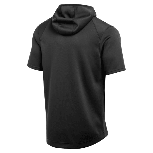 Nike Spotlight Hoodie Short Sleeve Pullover Black Heather/Black 