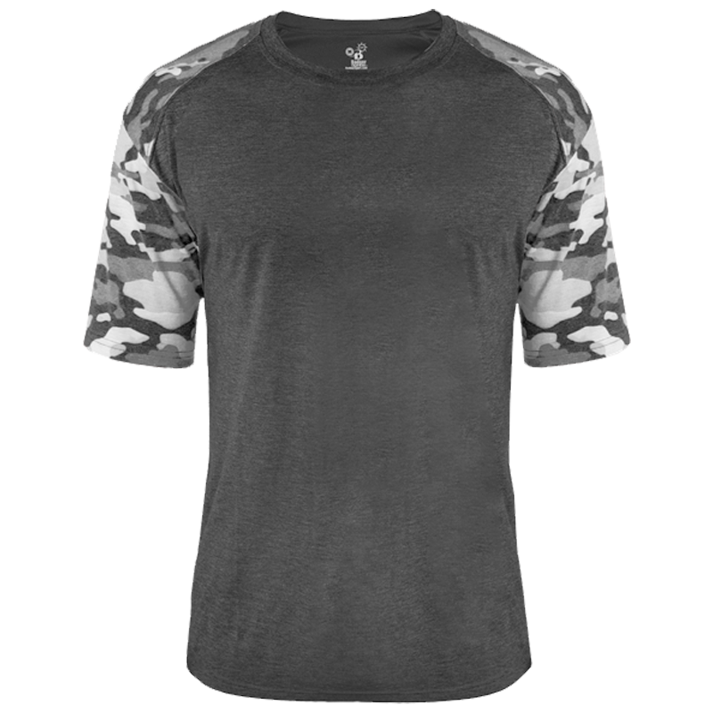 BADGER YOUTH VINTAGE CAMO SPORT TRI-BLEND TEE | Midway Sports.