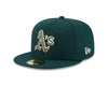 Gorra ajustada New Era Oakland Athletics 40th Anniversary Spring Training Botanical 59FIFTY