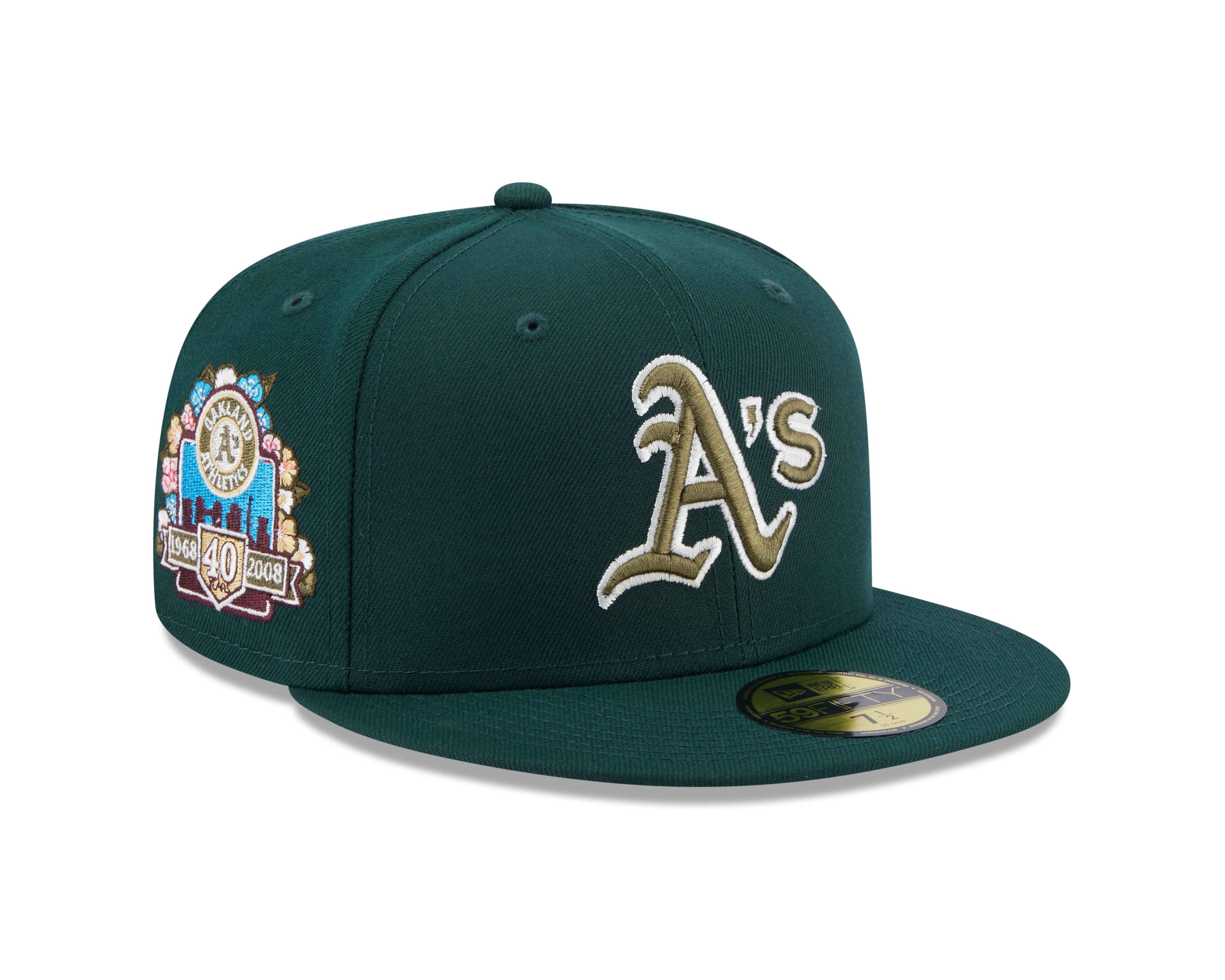New Era Oakland Athletics New Era 40th Anniversary Spring Training Botanical 59FIFTY Fitted Hat