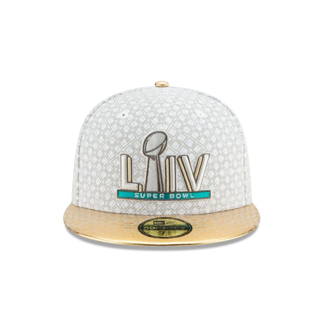 Super Bowl LIV Gold Metallic Visor 59Fifty Fitted | Midway Sports.