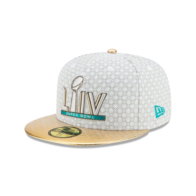 Super Bowl LIV Gold Metallic Visor 59Fifty Fitted | Midway Sports.