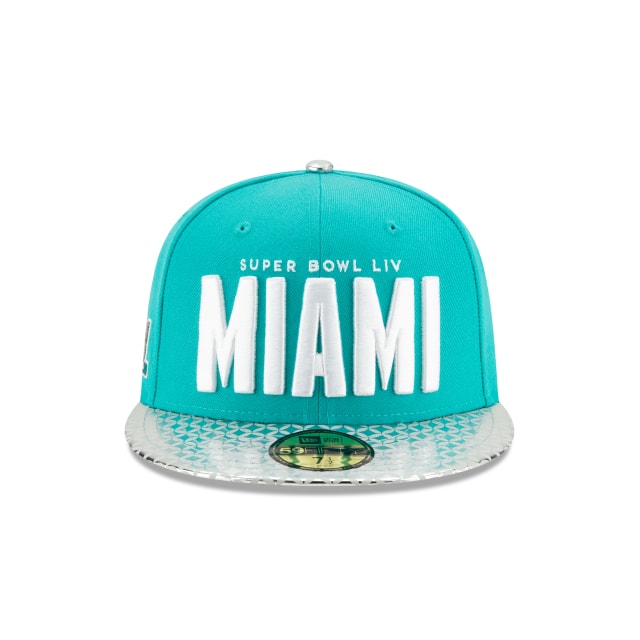 Super Bowl LIV Silver Metallic Visor 59Fifty Fitted | Midway Sports.