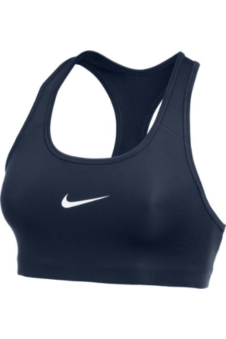 Nike Swoosh Padded Women's Bra, Black/White, Nike