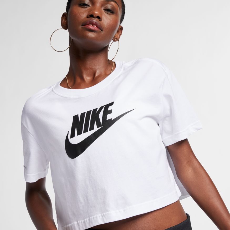 Nike Sportswear Essential Women's Cropped T-Shirt | Midway Sports.