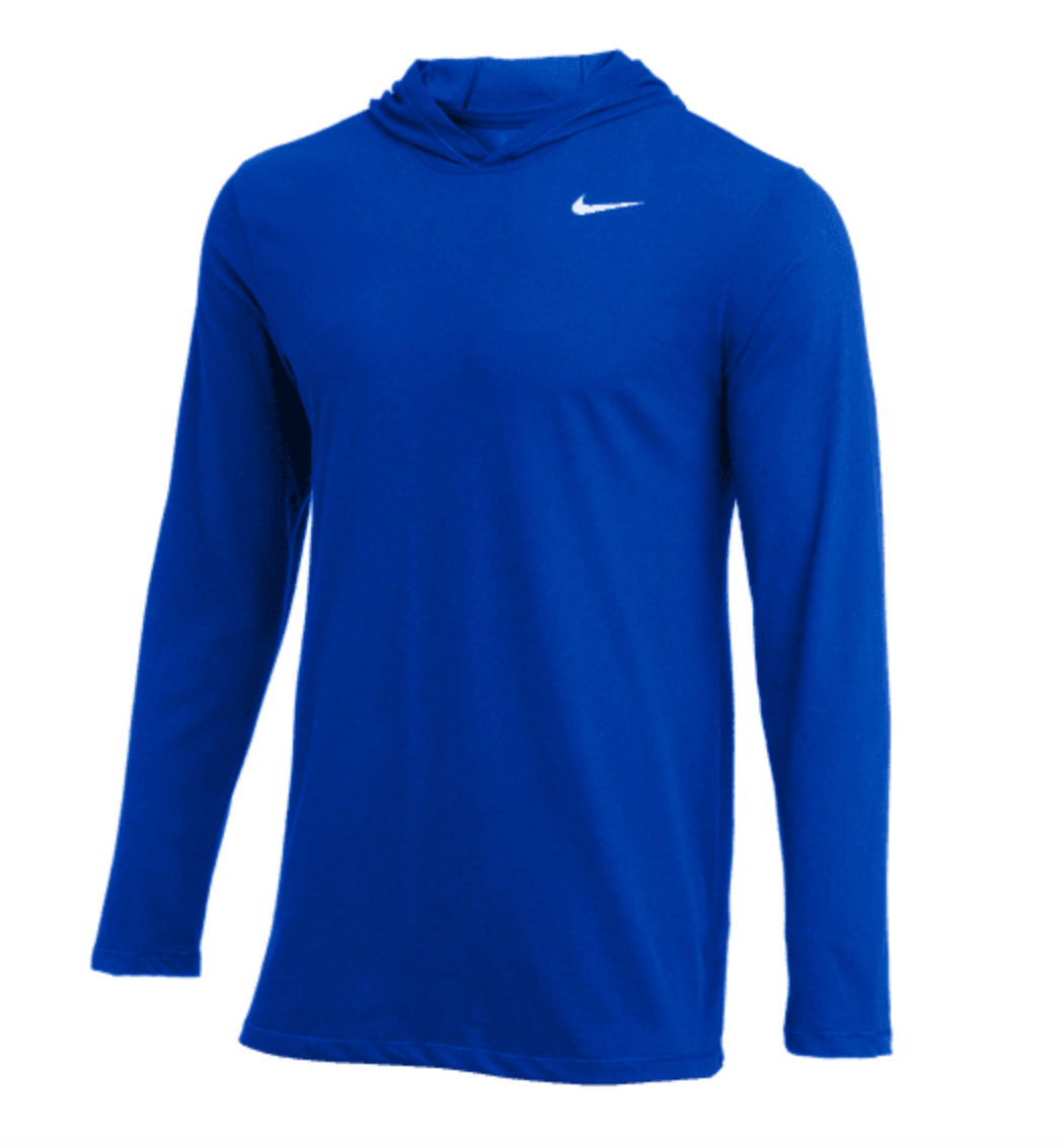 Long sleeve blue nike shirt sales