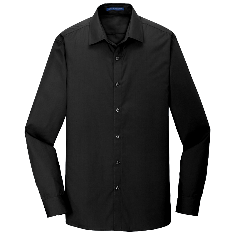 Port Authority ® Slim Fit Long Sleeve Carefree Poplin Shirt | Midway Sports.