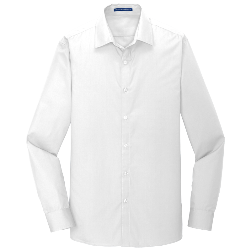 Port Authority ® Slim Fit Long Sleeve Carefree Poplin Shirt | Midway Sports.