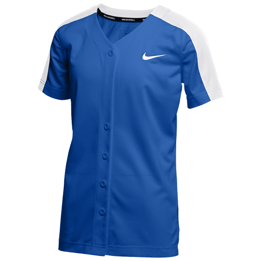 Kids Nike Stock Vapor Select Full Button Jersey S / TM Royal/Tm White/Tm White