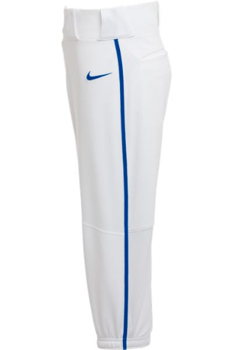Nike white baseball pants with deals blue piping