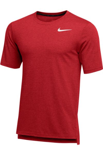 MEN'S NIKE HYPER DRY SHORT SLEEVE BREATHE TOP Product End Date 1/01/21 | Midway Sports.