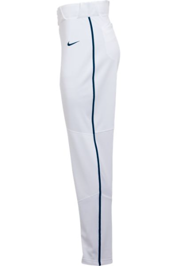 Nike white baseball 2025 pants with black piping