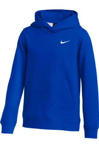 Nike club hoodie discount blue