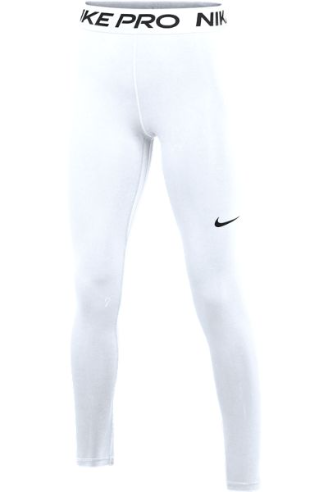 Pro hyperwarm top women's tights white