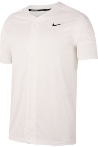 Nike Dri-FIT Vapor Dinger Full Button Baseball Jersey Men's S L 2XL  White 818542