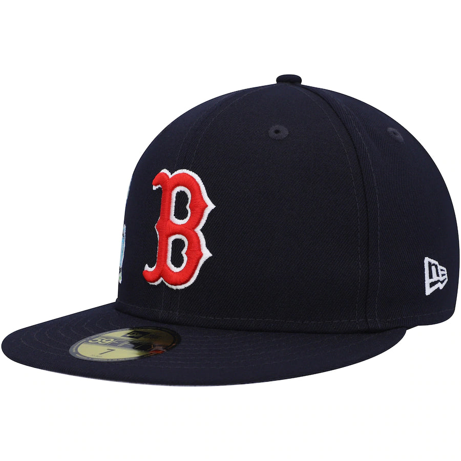 Men's Boston Red Sox New Era Navy Stateview 59Fifty Fitted Hat