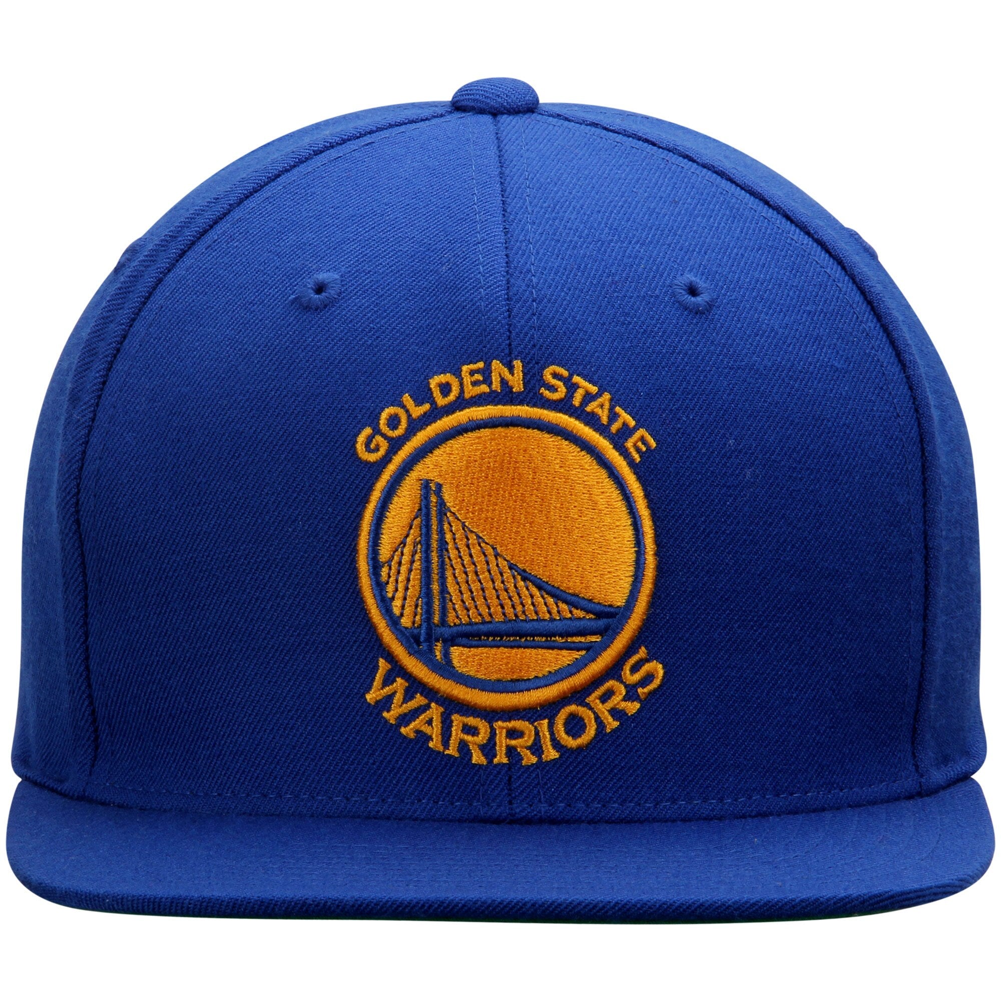 Golden State Warriors Mitchell & Ness Current Logo Wool Solid Snapback Adjustable Hat | Midway Sports.
